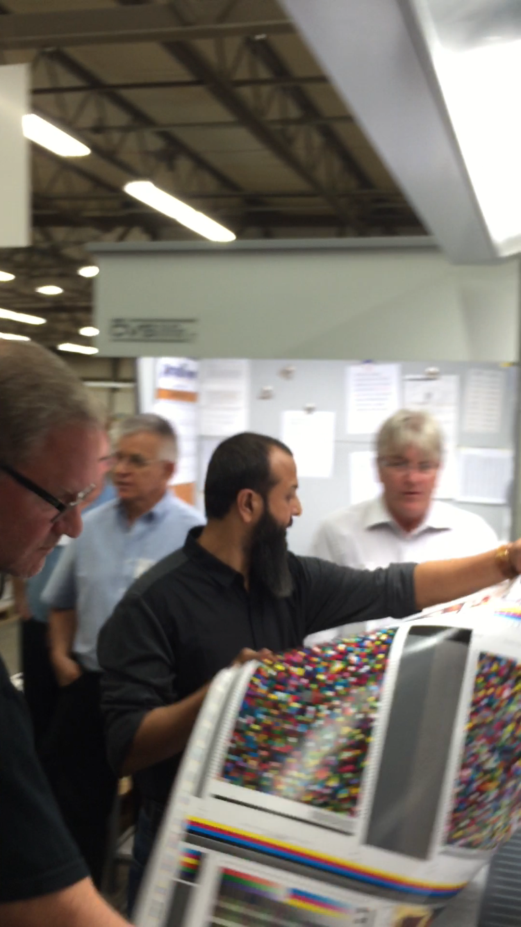 Print calibration training